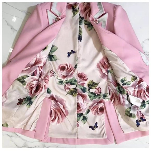 The Jossee Gorgeous Pink Blazer Jacket Small Medium - Picture 6 of 8